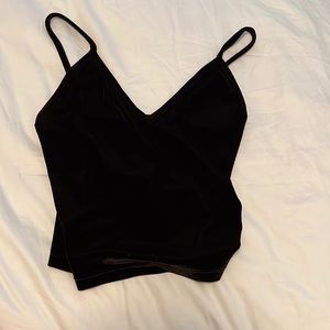 Black party top size small